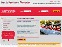 Tablet Screenshot of hostalantoniomoreno.com